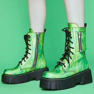 Rick and Morty Combat Boots - New!!